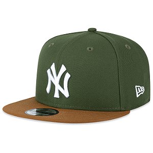 Boné New Era 950 New York Yankees MLB Olive Peanut Aba Reta