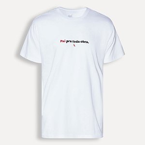 Camiseta Reserva Pai Pra Toda Obra Masculina Branca