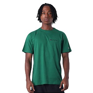 Camiseta Manga Curta Champion Ath Mini Script Logo Ink Verde