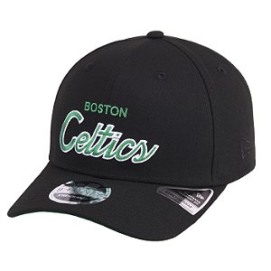 Boné New Era 970SS Stretch Boston Celtics NBA LogoMan Preto