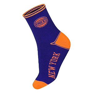 Meia NBA New York Knicks Cano Médio Azul