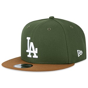 Boné New Era 950 Los Angeles Dodgers Core Verde Oliva