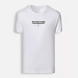 Camiseta Reserva Estampa Mais Sorte Tenho Masculina Branca