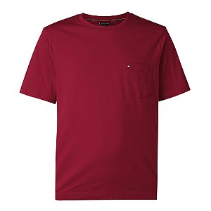 Camiseta Tommy Hilfiger Essential Pocket Tee Vermelho
