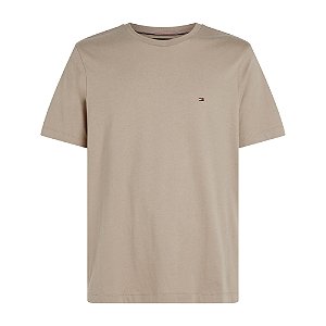 Camiseta Tommy Hilfiger Seasonal Reg Fit Solid Tee Caqui