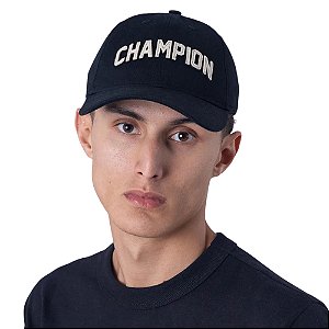 Boné Champion Masculino Dad Five Aba Curva College Preto