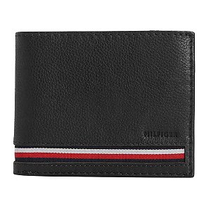 Carteira Tommy Hilfiger Milled Passcase Preto