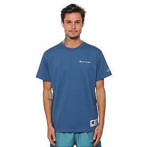 Camiseta Champion Malhão Mc Mini Logo Embroidery Azul