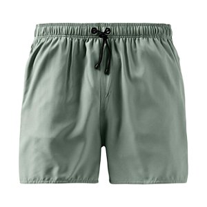 Bermuda Reserva de Praia Liso Basico Masculino Verde Claro