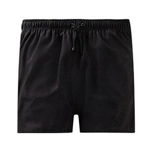 Bermuda Reserva Short de Praia Basico Textura Preto Fuligem