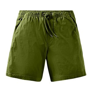 Bermuda Reserva Elastico Estonado Masculino Verde Pistache