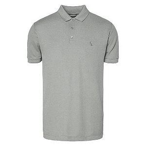 Camisa Polo Reserva Piquet Denali Masculino Cinza Claro
