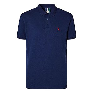 Camisa Polo Reserva Piquet Pica Pau Masculino Azul Marinho