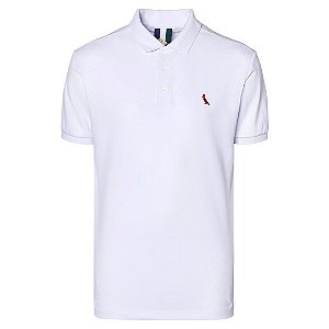 Camisa Polo Reserva Piquet Pica Pau Masculino Branco