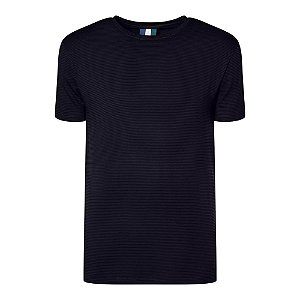 Camiseta Reserva Slim Listra Modal Masculino Preto