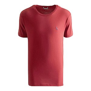 Camiseta Reserva Careca Masculino Algodão Bordô