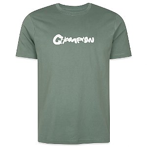 Camiseta Champion Malhão Paint Verde Masculino