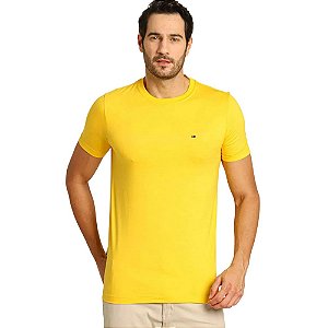 Camiseta Tommy Hilfiger Ess Seasonal Reg Fit Solid Amarelo