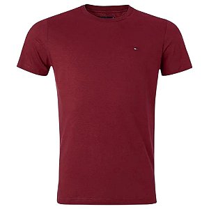 Camiseta Tommy Hilfiger Ess Seasonal Reg Fit Solid Vermelho