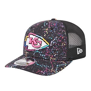 Boné New Era 970 Kansas City Chiefs Crucial Catch Preto
