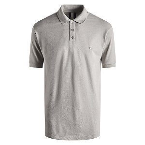 Camisa Polo Reserva Regular Piquet New Basic Masculino Cinza