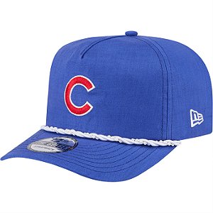 Boné New Era Golfer Chicago Cubs Pearl Rope Azul