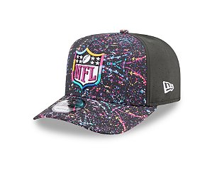 Boné New Era 950 A-Frame NFL Logo Crucial Catch Preto