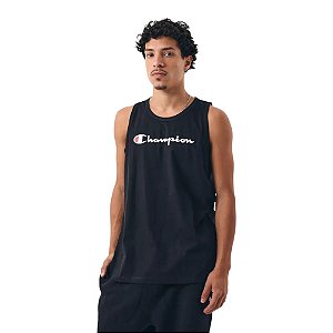 Regata Champion Classic Tank Script Masculino Preto