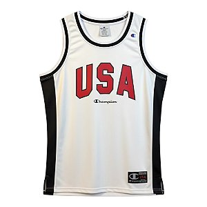 Regata Champion Basket USA Masculino Branco