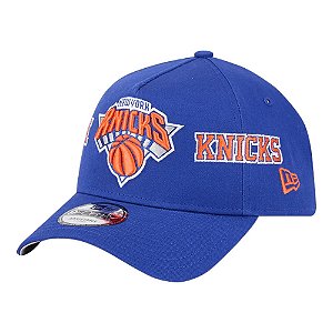 Boné New Era 940 A-Frame New York Knicks Team Split Azul