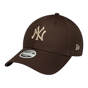 Boné New Era 940 New York Yankees League Ess Midi Marrom