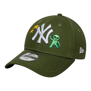 Boné New Era 940 New York Yankees Space Icon Verde Infantil