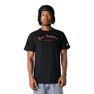 Camiseta Champion Malhão Los Angeles Preto