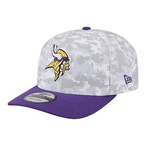 Boné New Era 970 Minnesota Vikings Salute to Service Cinza