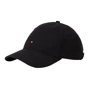 Boné Tommy Hilfiger Flag Soft 6 Panel Masculino Preto