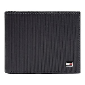 Carteira Tommy Hilfiger Flag Mini Cc Masculino Couro