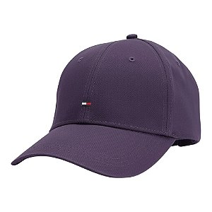 Boné Tommy Hilfiger Th Flag Cotton 6 Panel Roxo
