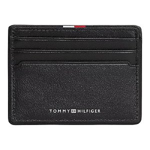 Carteira Tommy Hilfiger Corp Cc Holder Masculino Couro Preto