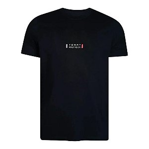 Camiseta Tommy Hilfiger Brand Love Print Tee Preto