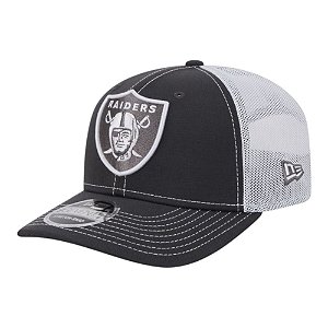 Boné New Era 970SS Las Vegas Raiders Trucker Cinza Escuro