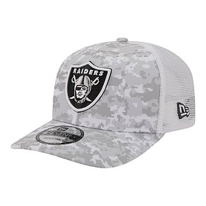 Boné New Era 970 Las Vegas Raiders Trucker Salute To Service