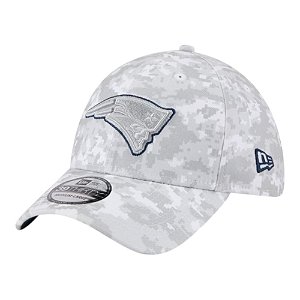 Boné New Era 3930 New England Patriots Salute Service Cinza