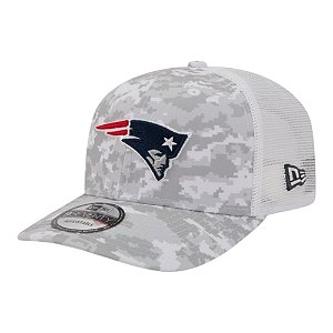 Boné New Era 970 New England Patriots Trucker Salute Service