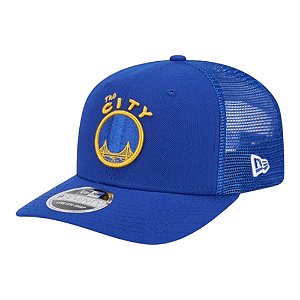 Boné New Era 970ss Golden State Warriros Hardwood Azul
