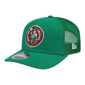 Boné New Era Hardwood 970ss Trucker Boston Celtics Verde