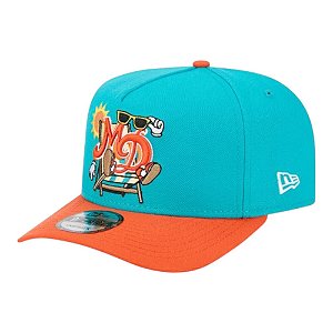 Boné New Era 950 A-Frame Miami Dolphins Cartoon Masculino