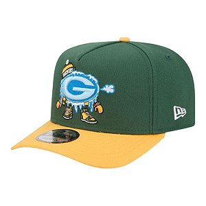 Boné New Era 950 A-Frame Green Bay Packers Cartoon Verde