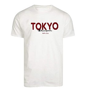 Camiseta Champion Malhão Tokyo Off White Masculino