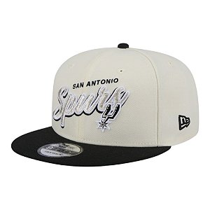 Boné New Era 950 San Antonio Spurs 2Tone Script Off White