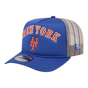 Boné New Era 950 A-Frame New York Mets Arched Trucker Azul